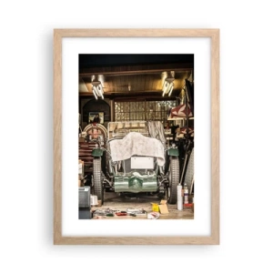 Poszter világos tölgy keretben - Vissza a múltba - 30x40 cm