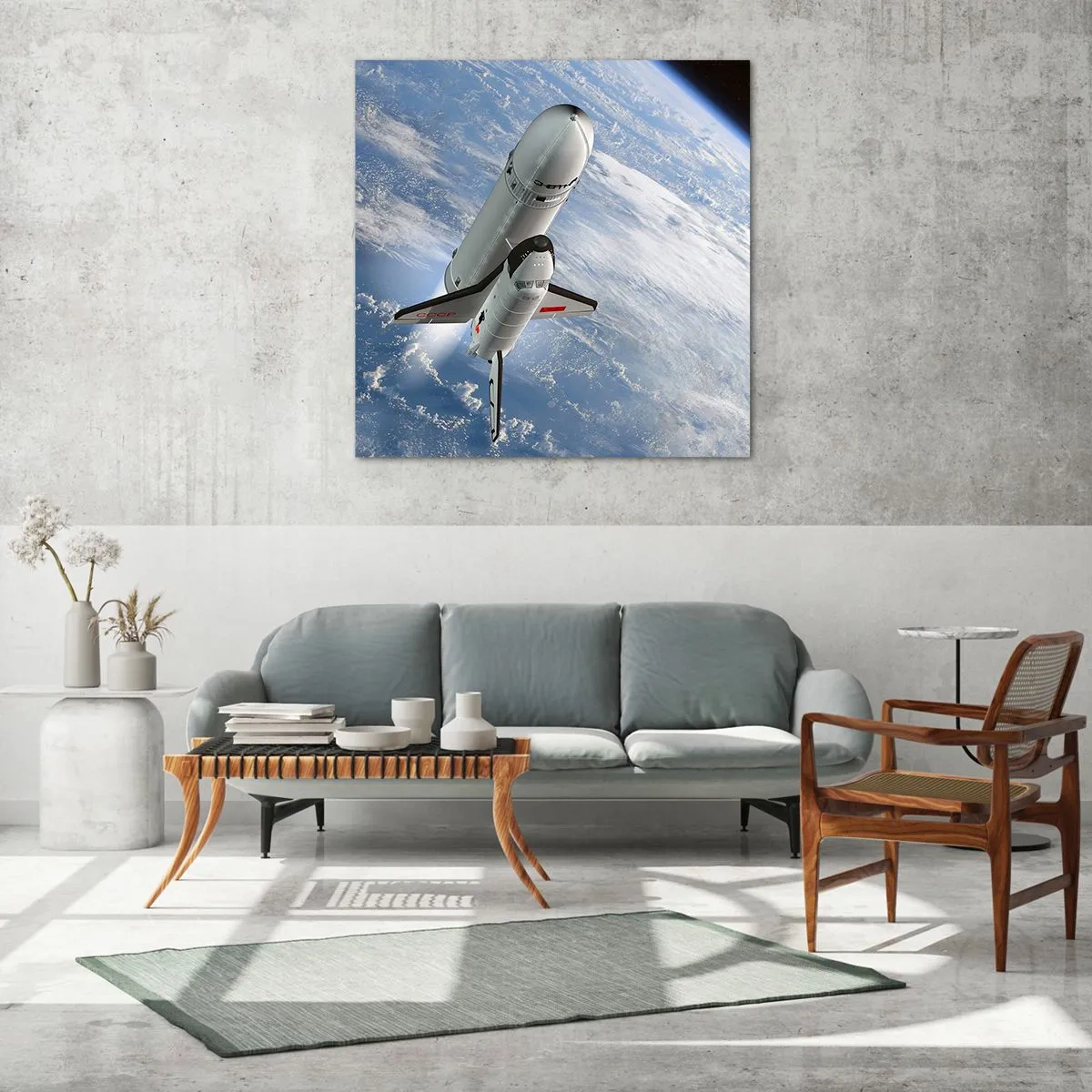 Üveg kép - Kozmikus mennybemenetel - 40x40 cm