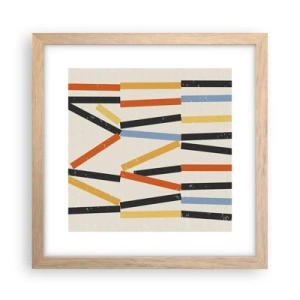Poszter világos tölgy keretben - Vízszintes kompozíció - 30x30 cm