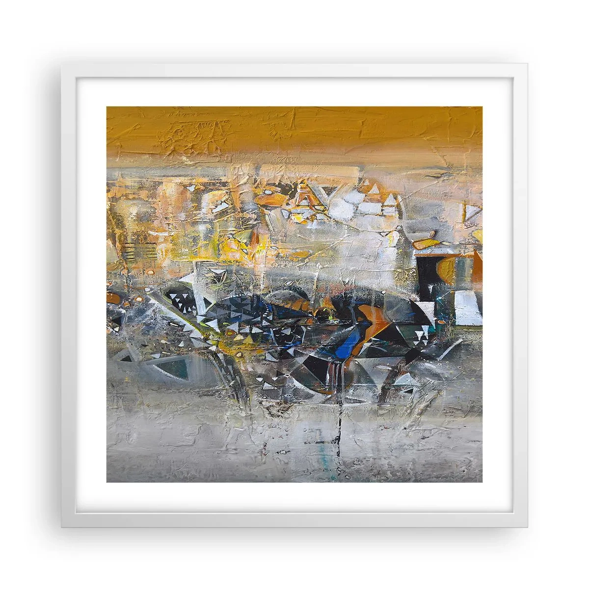 Poszter fekete keretben - Minden rendben lesz - 50x50 cm
