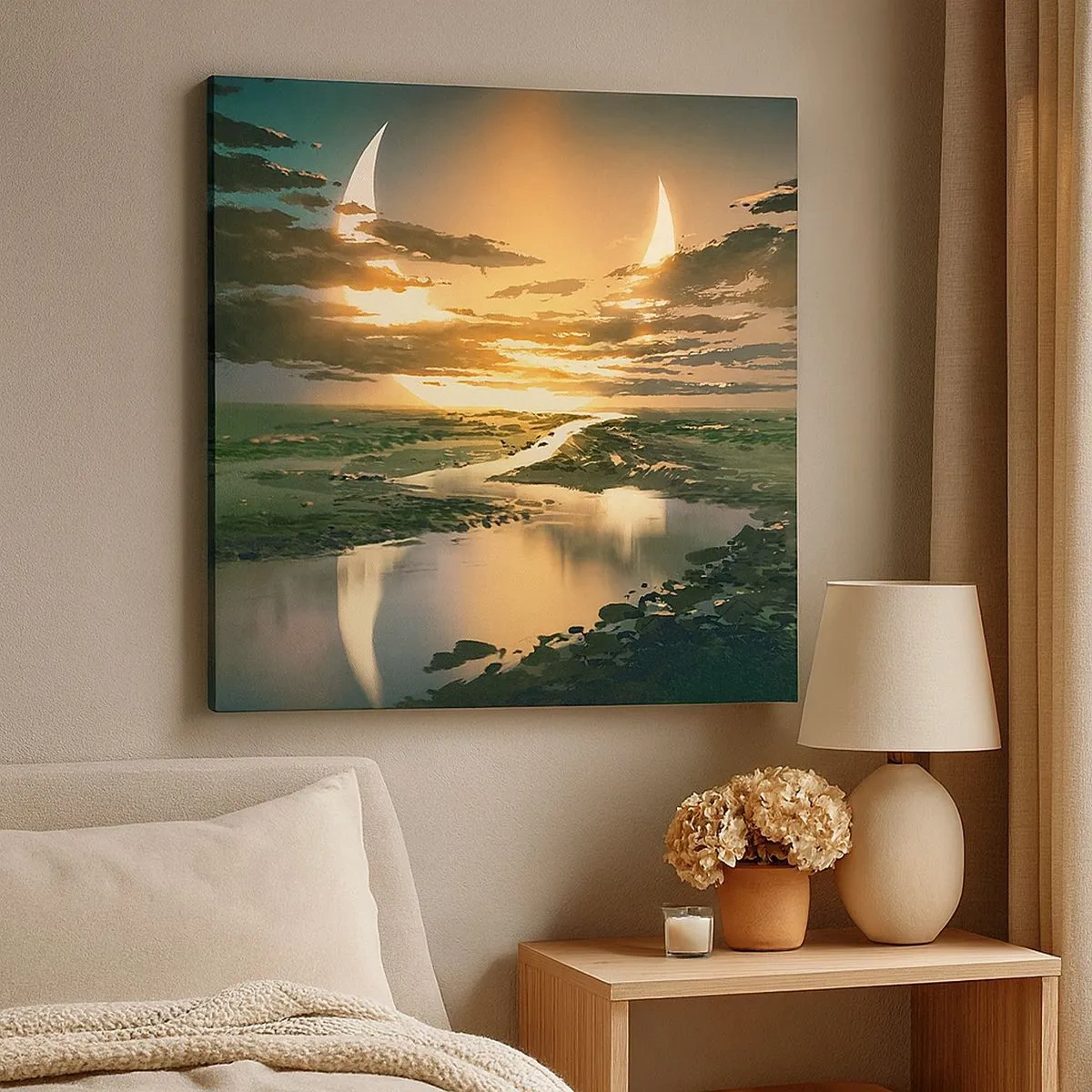 Vászonkép - Valahol egy messzi-messzi galaxisban - 30x30 cm