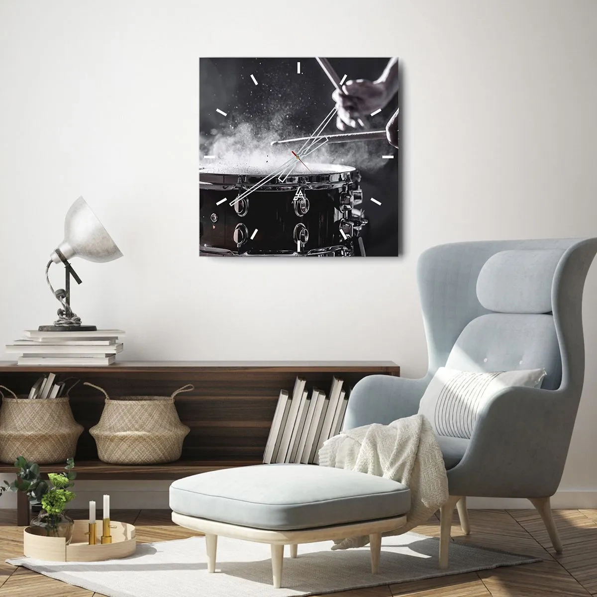 Falióra, Óra - A zene pulzusa - 30x30 cm