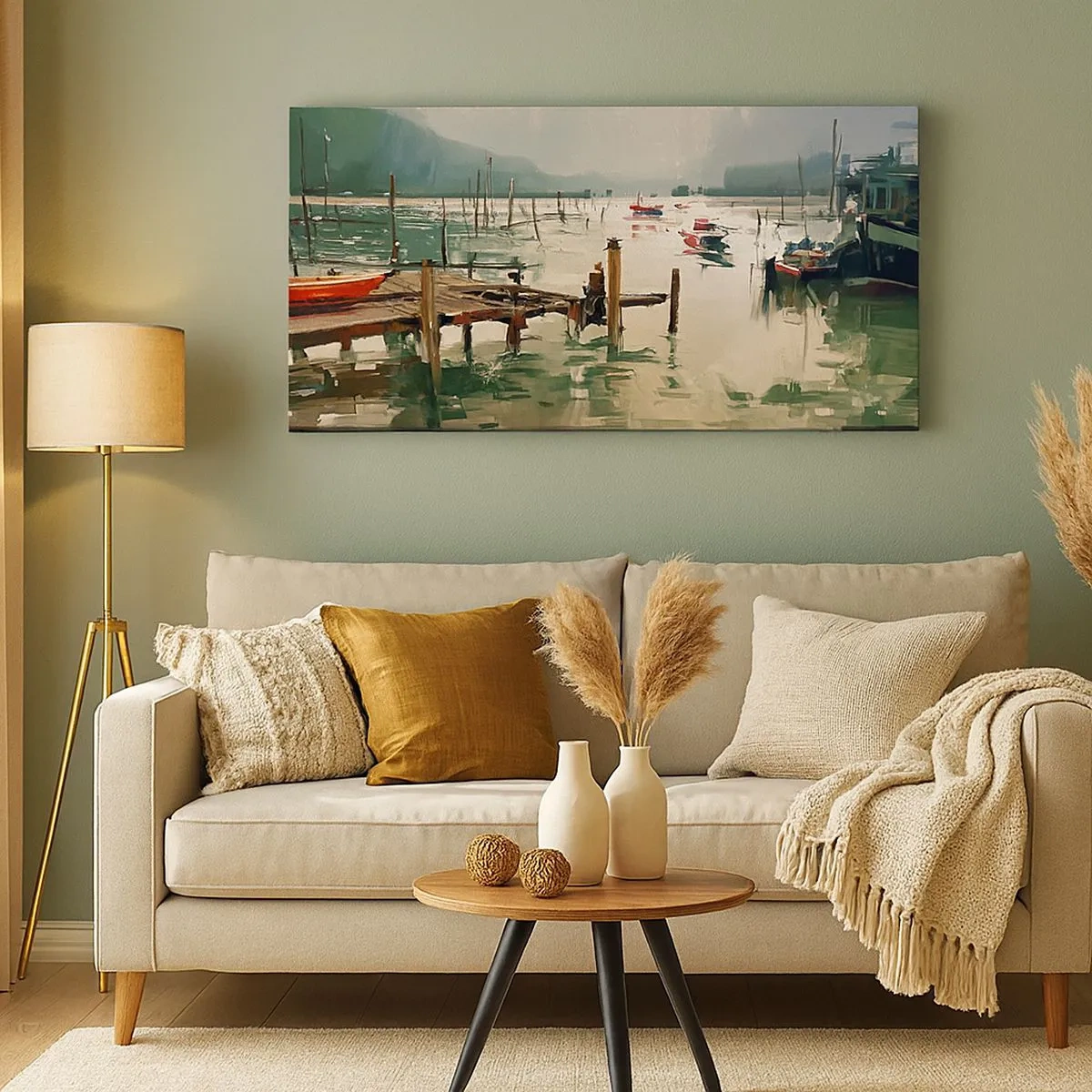 Vászonkép - Leöntött olvasztott holddal - 100x40 cm