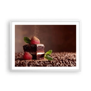 Poszter fekete keretben - Az élet édes - 70x50 cm