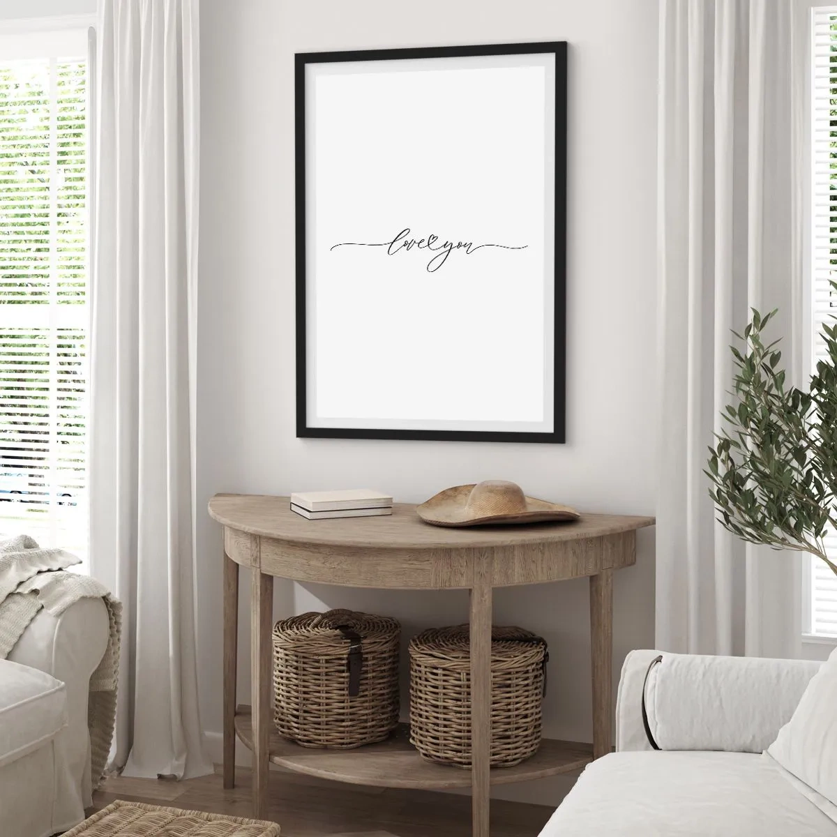 Poszter fehér keretben - Fekete fehéren - 50x70 cm