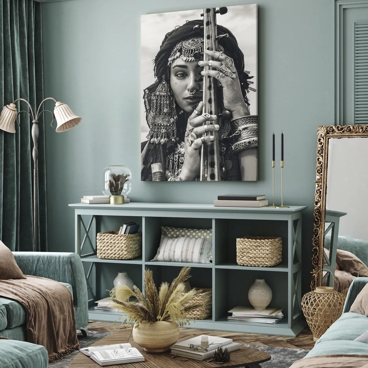 Vászonkép - Csak a keleti zene - 55x100 cm