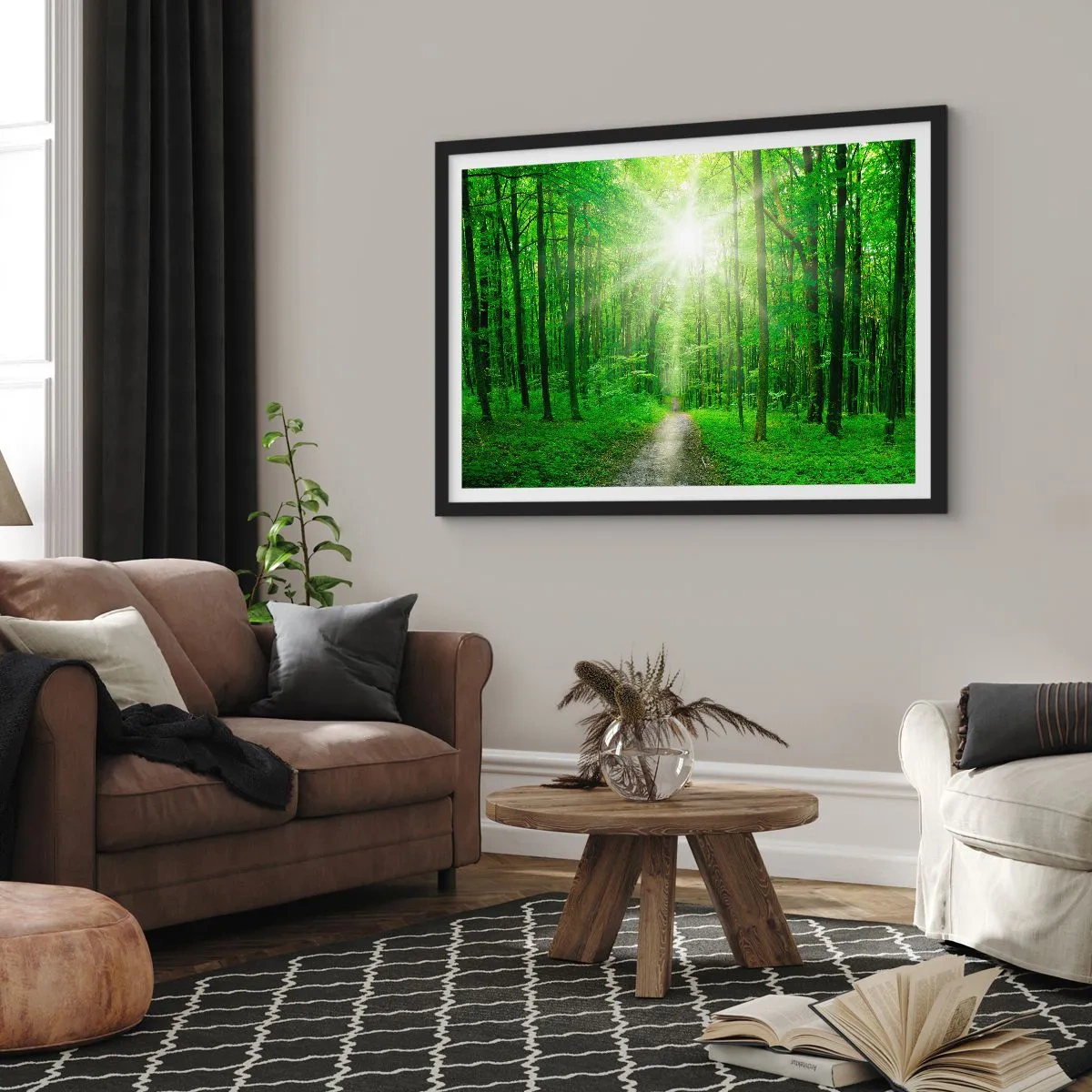 Poszter fehér keretben - A zöld katedrális - 100x70 cm