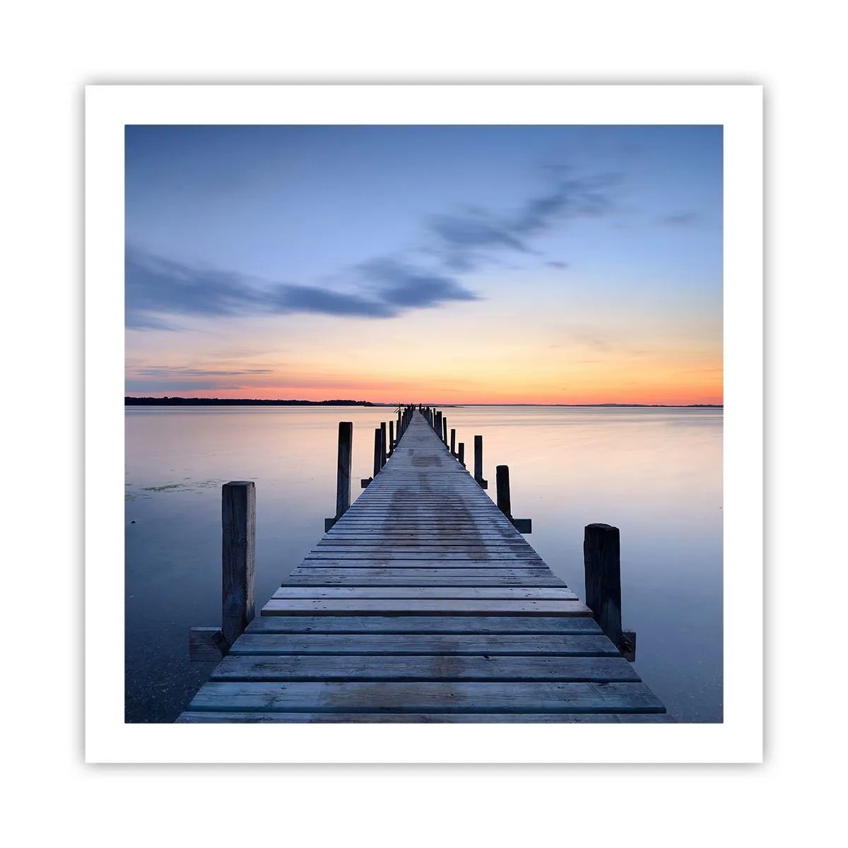 Poszter - A derűs szürkület nyugalma - 60x60 cm