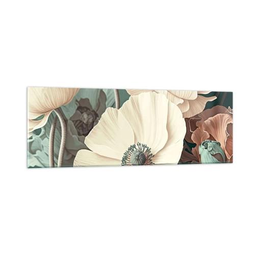 Üveg kép - Pipacsok suttogása - 90x30 cm