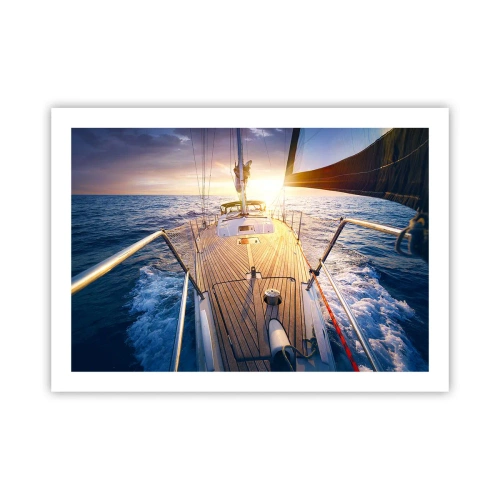 Poszter - Futás a hullámokon - 70x50 cm