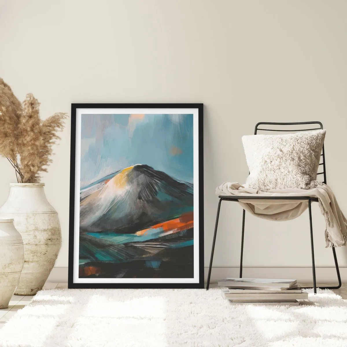 Poszter fehér keretben - Nyers és gyönyörű - 70x100 cm