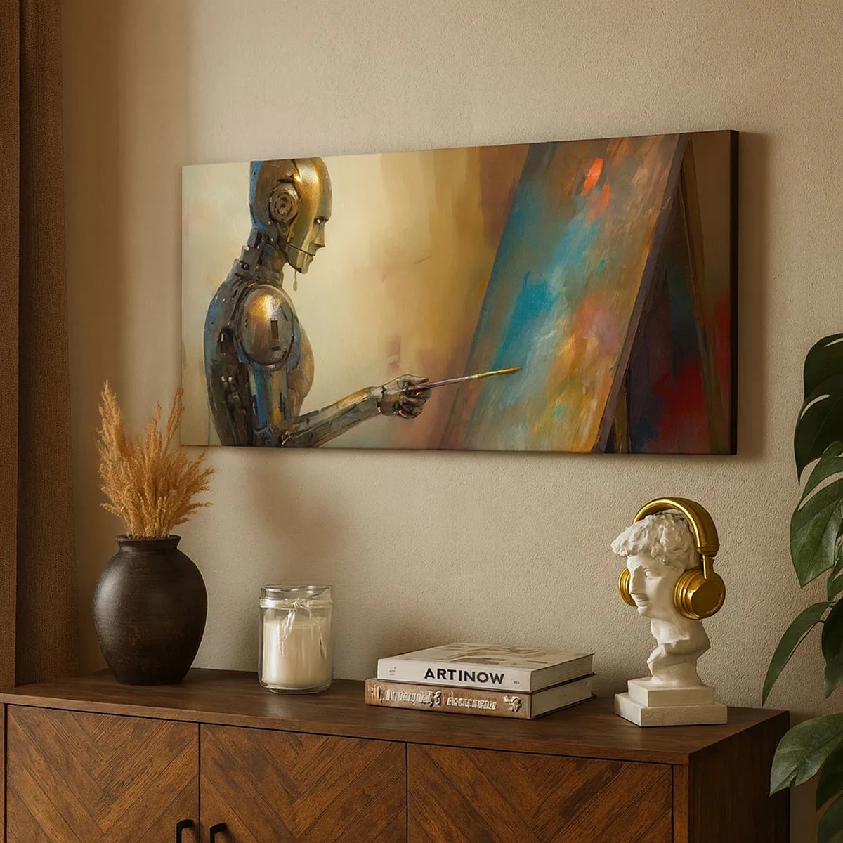 Vászonkép - A jövő művészete - 100x40 cm