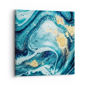 Vászonkép - Kék örvény - 30x30 cm