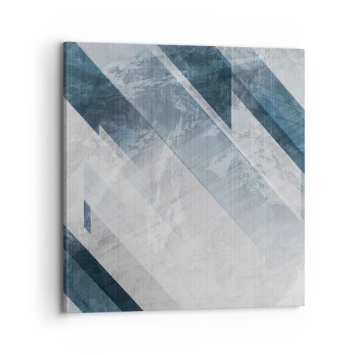Vászonkép - Térkompozíció - szürke mozgás - 70x70 cm