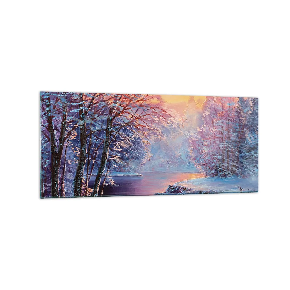 Üveg kép - A tél árnyalatai - 120x50 cm