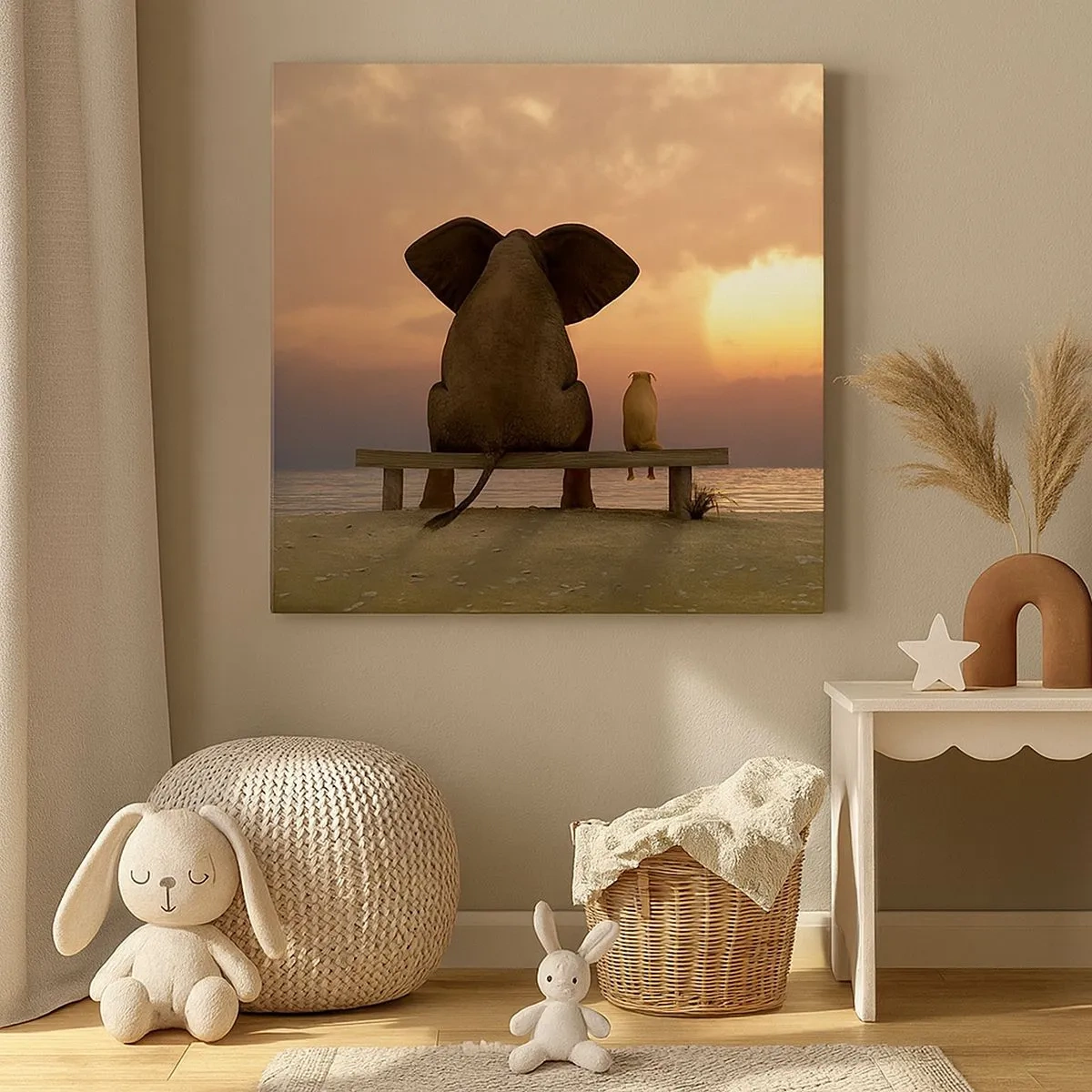 Vászonkép - Jó együtt hallgatni - 30x30 cm