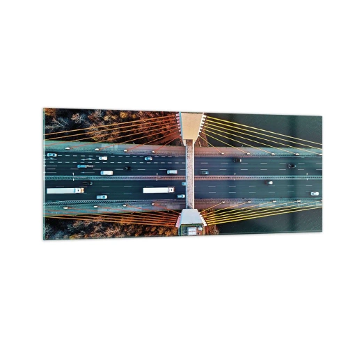 Üveg kép - TÚL a vizeken, túl az erdőkön - 100x40 cm