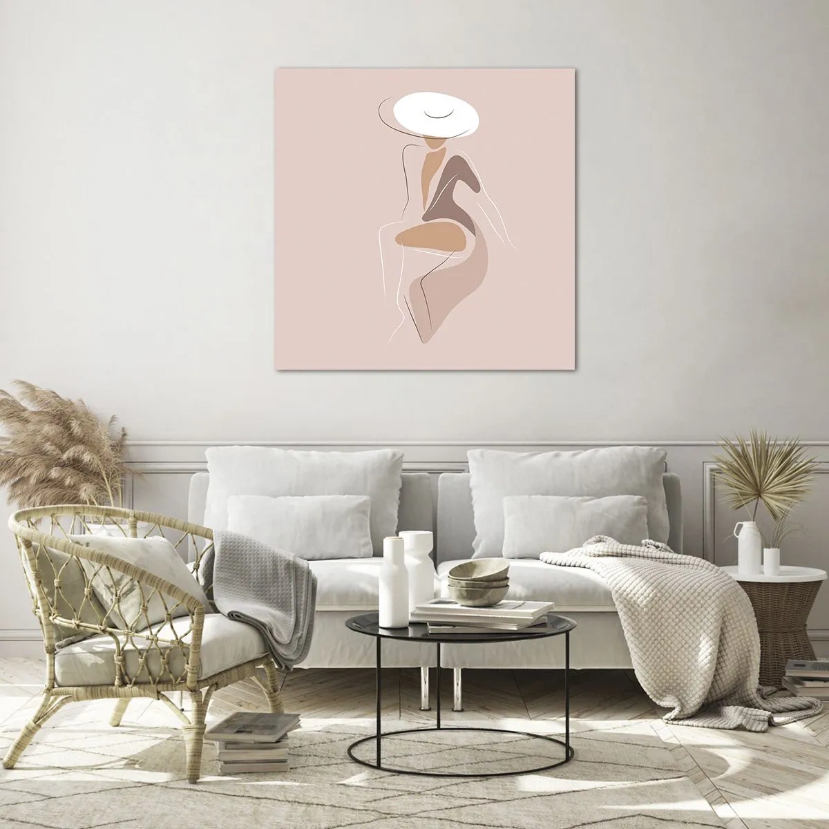 Üveg kép - Egy hölgynek lenni - 40x40 cm