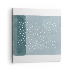 Vászonkép - Kéken nőtt - 60x60 cm