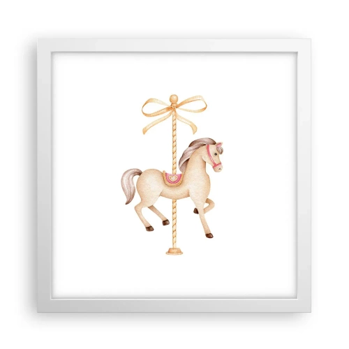 Poszter fekete keretben - Kecses vágtával - 30x30 cm