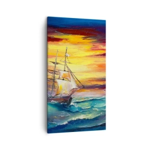 Vászonkép - Bátran a hullámok alatt - 45x80 cm