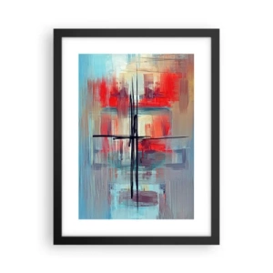 Poszter fehér keretben - Tájkép egy ismeretlen dimenzióban - 30x40 cm
