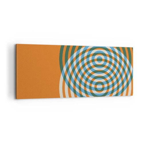 Vászonkép - Absztrakt körkörös variáció - 100x40 cm
