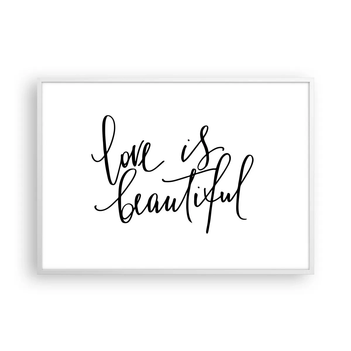 Poszter fekete keretben - Olvass és ismételj - 100x70 cm