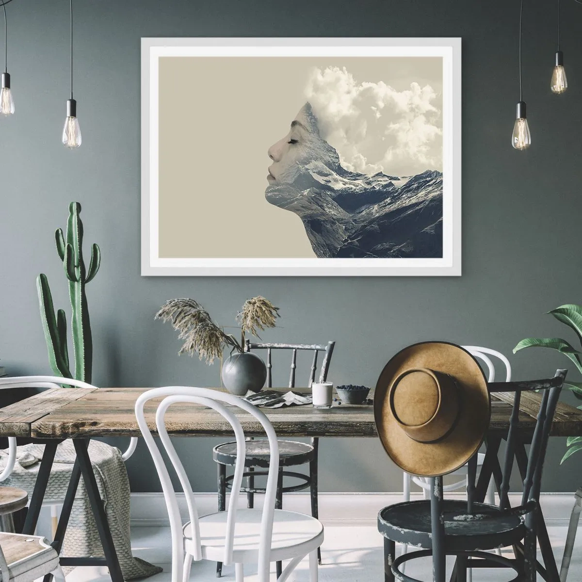 Poszter fekete keretben - Az elemek szépsége - 100x70 cm