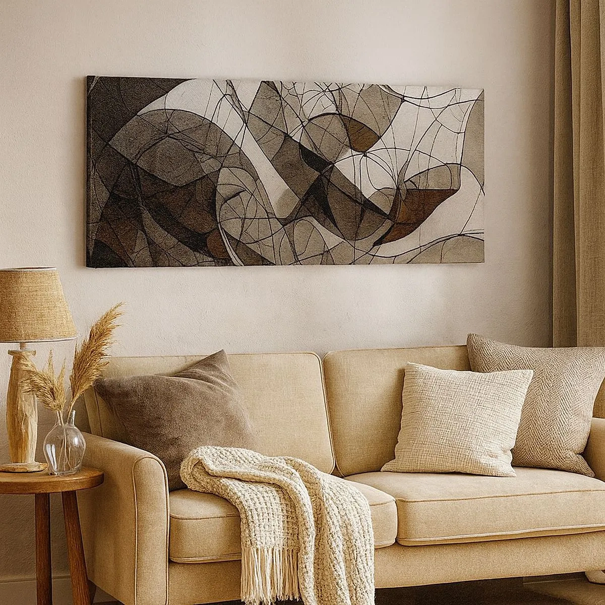 Vászonkép - A föld színeinek keringése - 100x40 cm