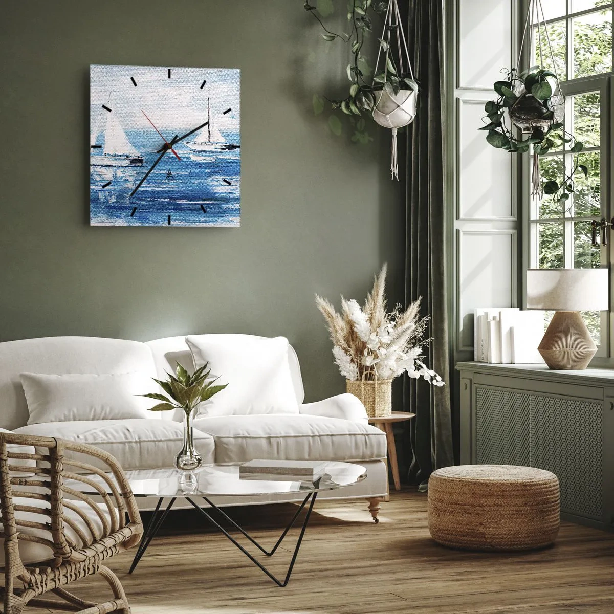 Falióra, Óra - Egy barátoddal az oldaladon - 40x40 cm