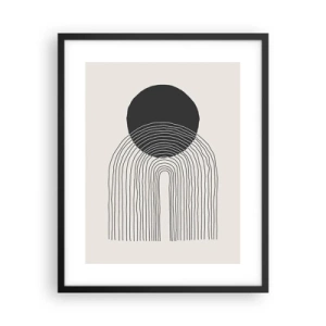 Poszter fehér keretben - Remegés és biztosság - 40x50 cm