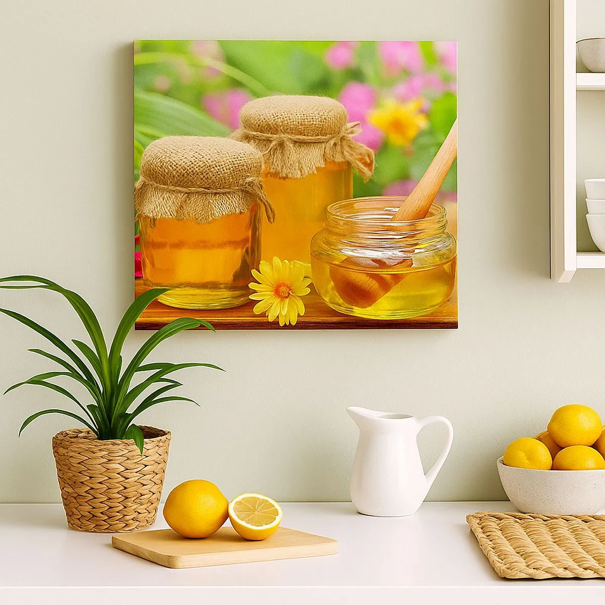 Vászonkép - Édes és virágos - 30x30 cm