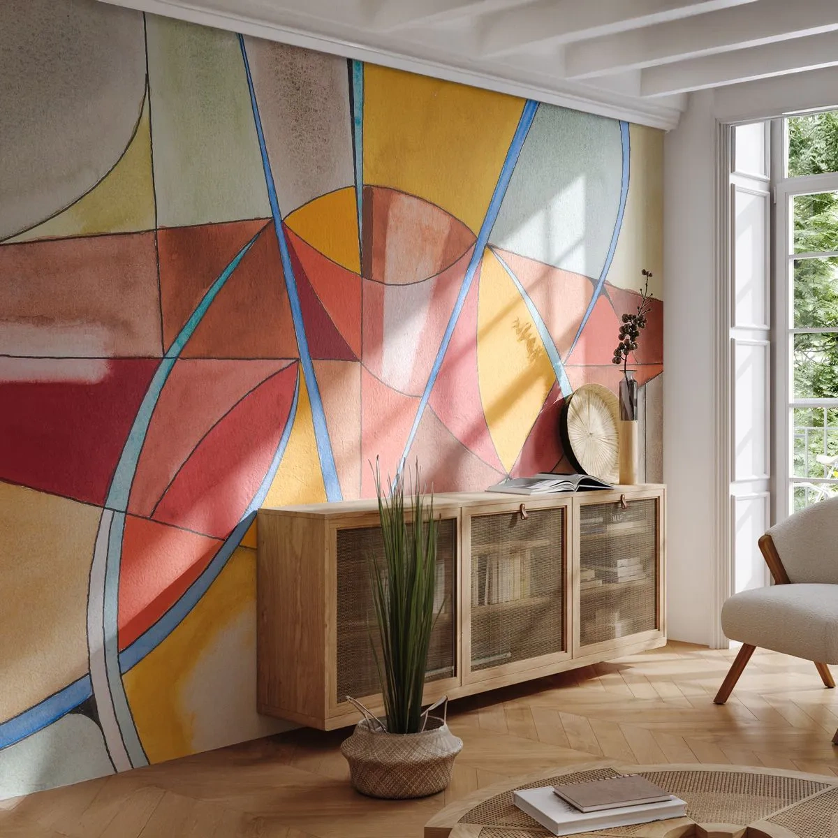 Fotótapéta Standard Eco - A körhinta, az álomkörhinta - Absztrakció, Darab, Modern minta - 250x175 cm