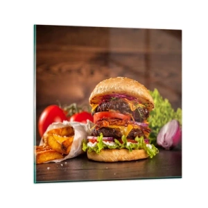 Üveg kép - Tiltott gyümölcs - 30x30 cm