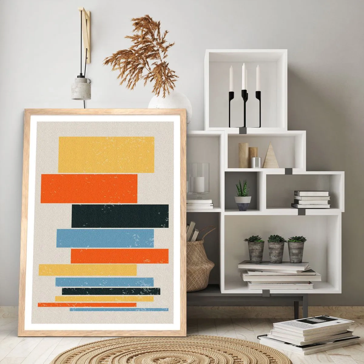 Poszter világos tölgy keretben - Zenei felvétel - 70x100 cm