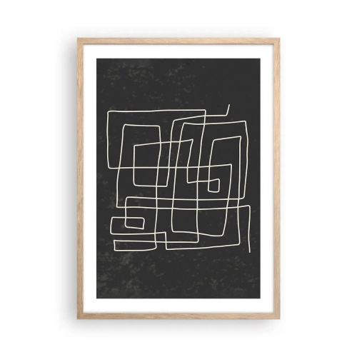 Poszter világos tölgy keretben - Nem olyan egyszerű - 50x70 cm