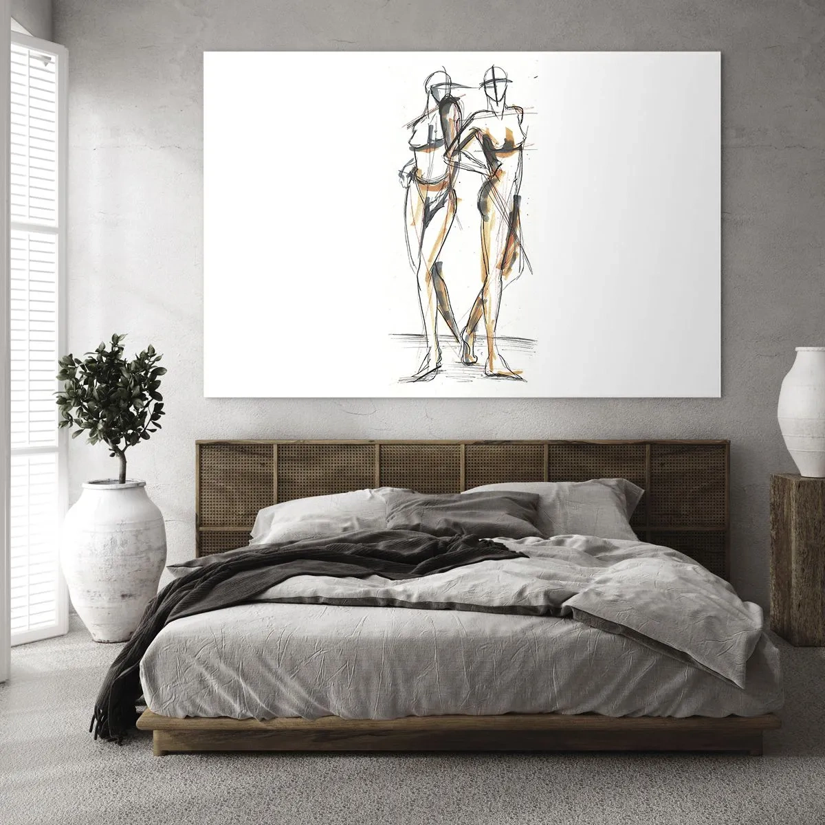 Üveg kép - A kegyelem tanulmánya - 100x70 cm