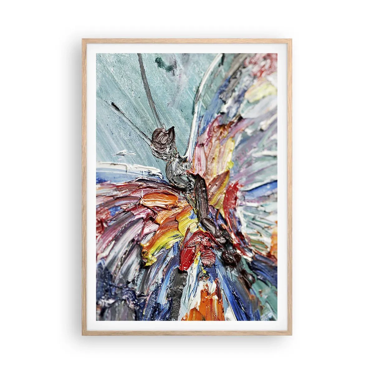 Poszter világos tölgy keretben - A természet által festett - 70x100 cm