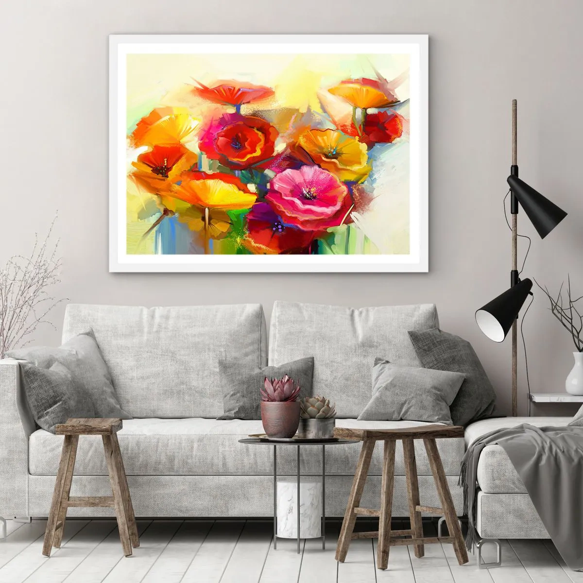 Poszter fekete keretben - Nem csak piros - 100x70 cm