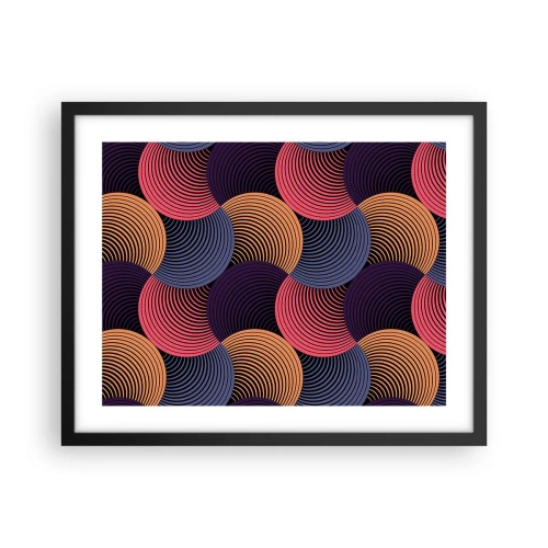 Poszter fehér keretben - Körkörös ritmusban - 50x40 cm