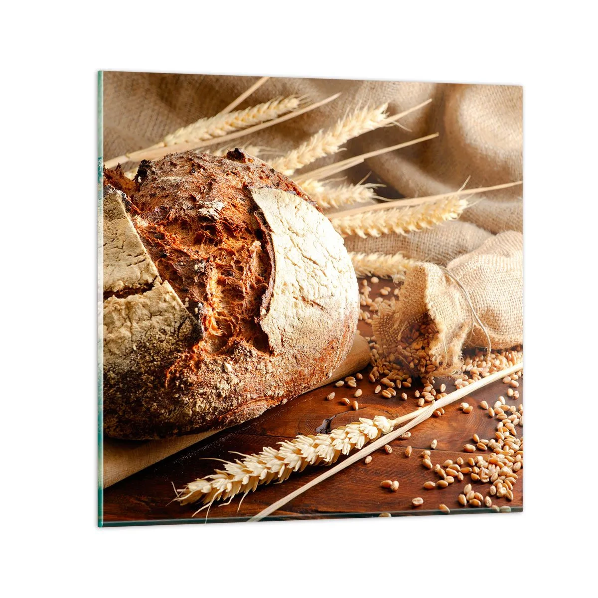 Üveg kép - Étvágygerjesztő, illatos, ropogós - 30x30 cm