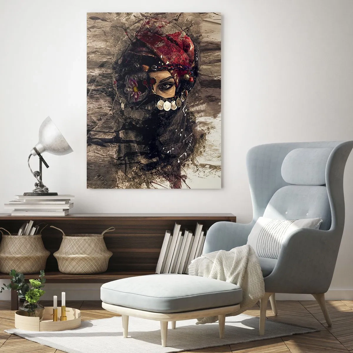 Üveg kép - Legalább riasztó - 50x70 cm