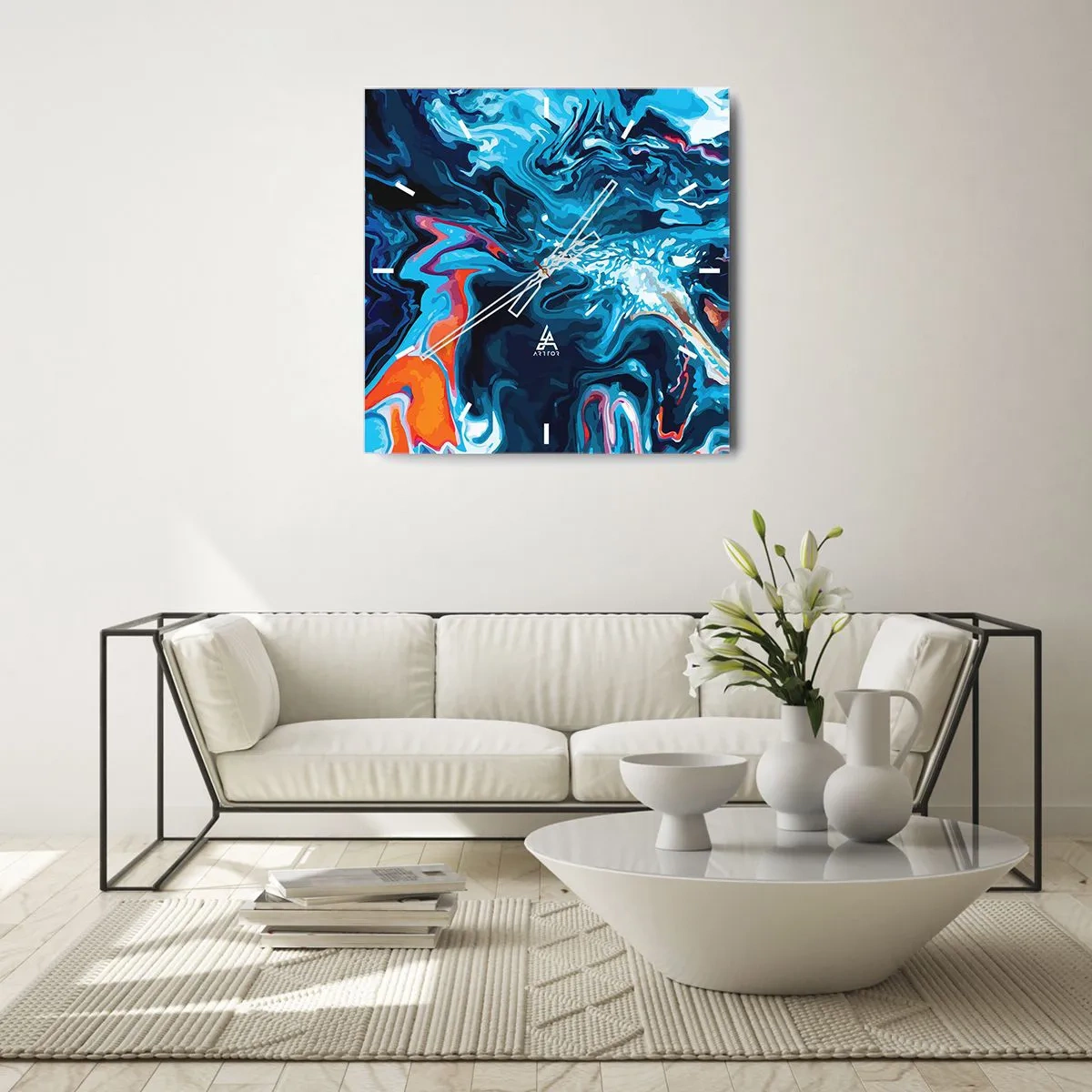 Falióra, Óra - Utazás a mennyország közepébe - 40x40 cm