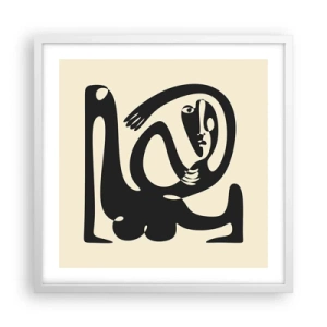 Poszter fekete keretben - Majdnem Picasso - 50x50 cm
