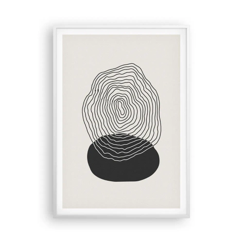 Poszter fekete keretben - Létezés és rángatózás - 70x100 cm