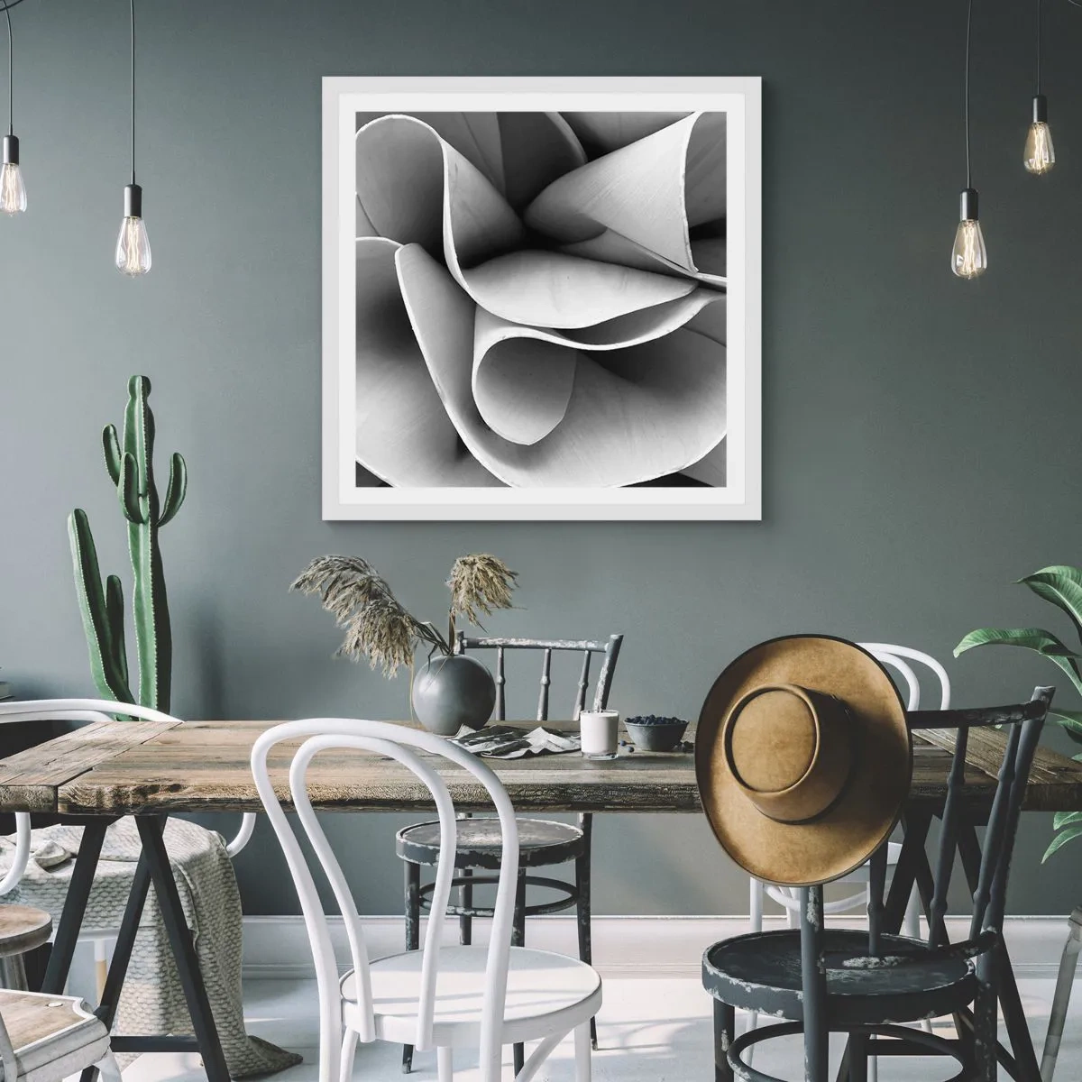 Poszter fekete keretben - Az űrben történik - 50x50 cm