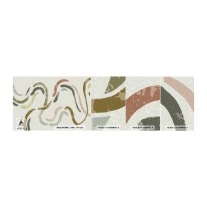 Fotótapéta Minta Standard Eco - Az absztrakció vidám tánca - Pasztell, Minimalista, Fényes - 100x30 cm