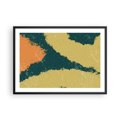 Poszter fehér keretben - Absztrakció - lassú mozgás - 70x50 cm