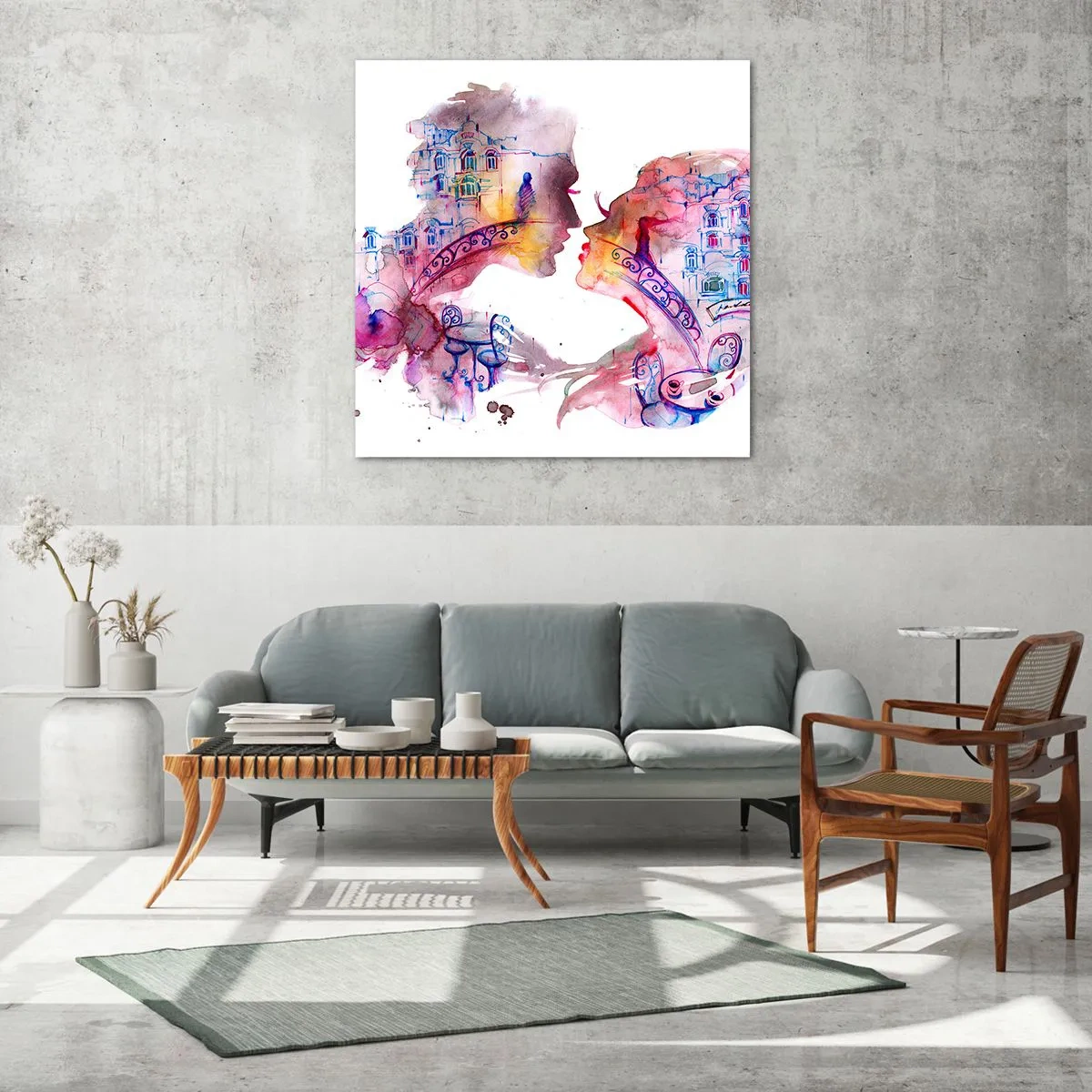 Üveg kép - A sóhajok titkos hídja - 40x40 cm